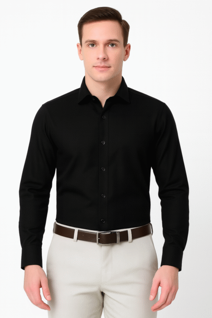 Formal black shirt