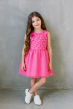 Girls frock pink color 4 to 5 years