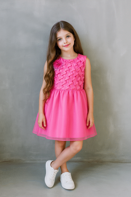 Girls frock pink color 4 to 5 years